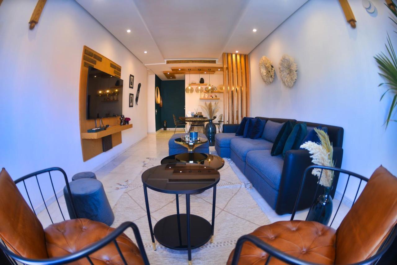 Appartement de prestige climatisé à l'hivernage 400m de la Gare Marrakesh Exterior foto