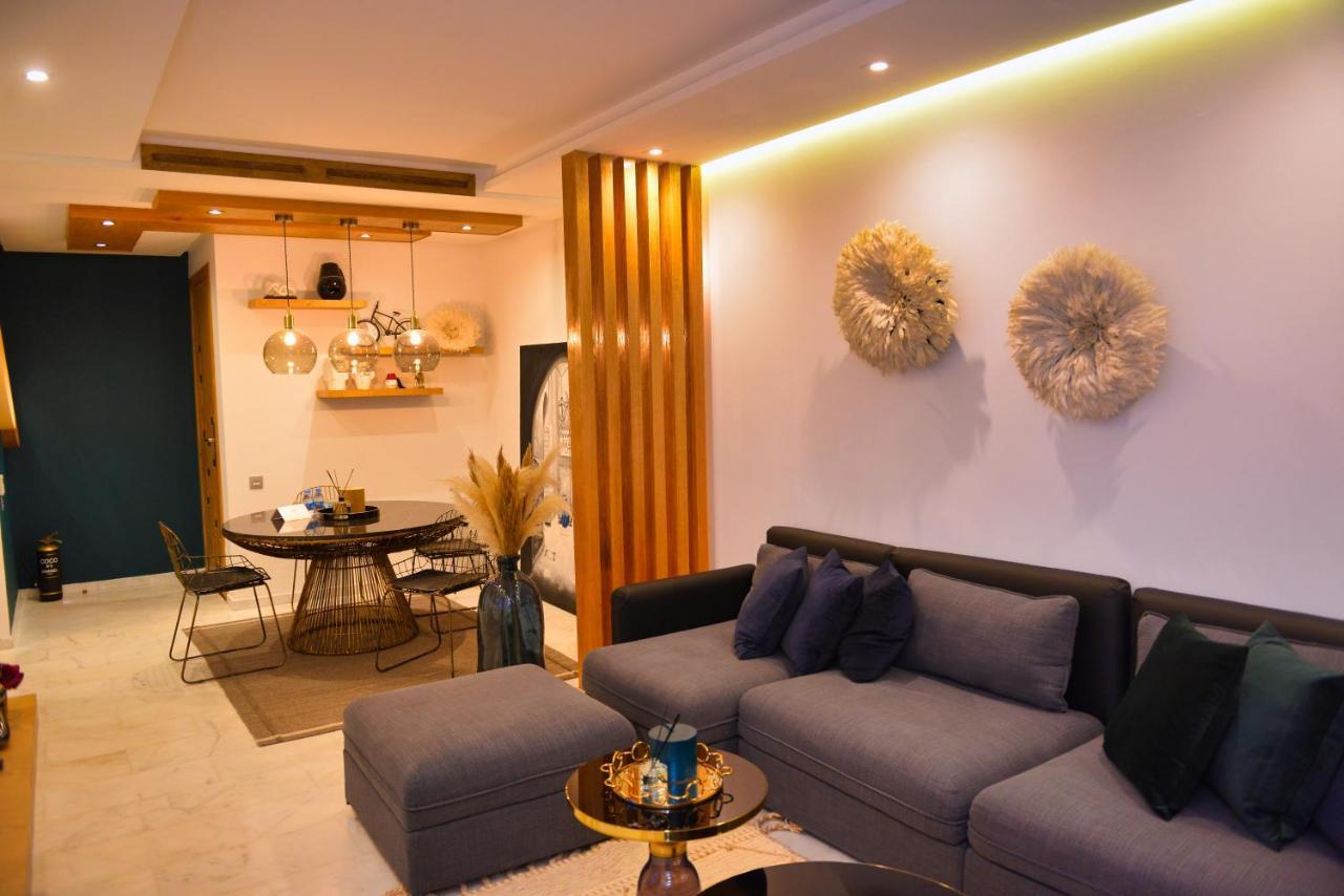 Appartement de prestige climatisé à l'hivernage 400m de la Gare Marrakesh Exterior foto